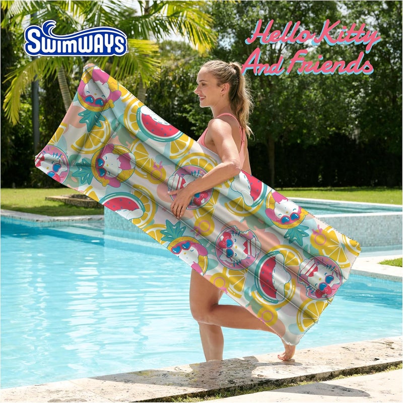 SwimWays Hello Kitty Suntanner Pool Float, Inflatable Pool Floats & Kids Pool Toys, Swimming Pool Accessories & Beach Essentials for Teens Aged 14 & Up - Image 2